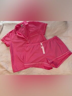 J Crew Pajama Two Piece Cotton Set sz XL